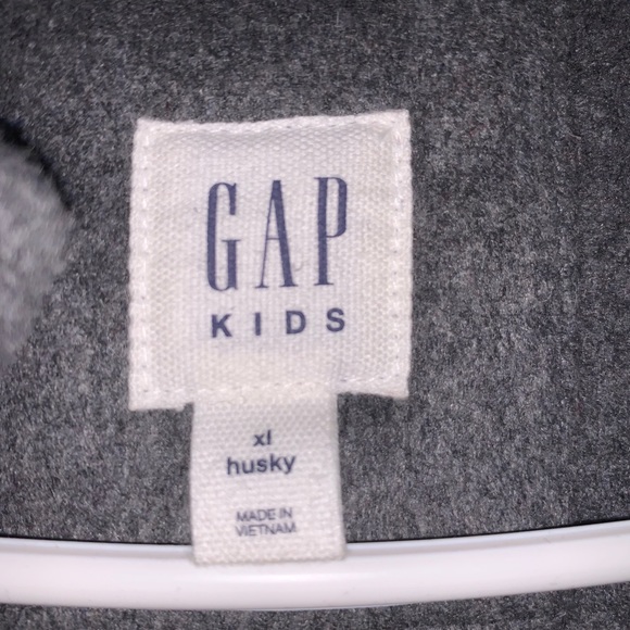 Worn twice Boys Wool Duffle coat Gray size 14/16 - Picture 3 of 3